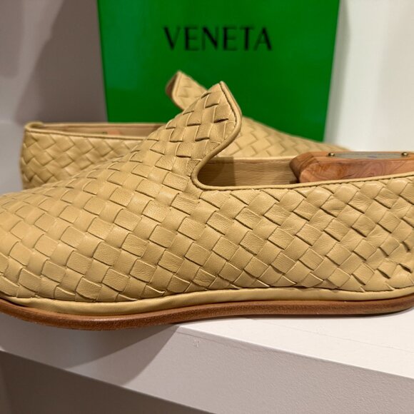 Bottega Veneta Nappa Opaque Weave Slipper Leather in Cane Sugar 41 main image 5